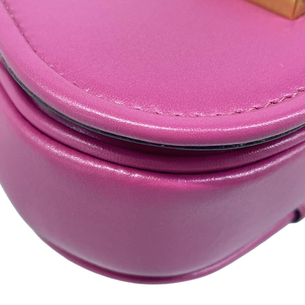 Fendi Shoulder Bag Camon Nano Purple with Removable Strap 2-Way Leather — view 6