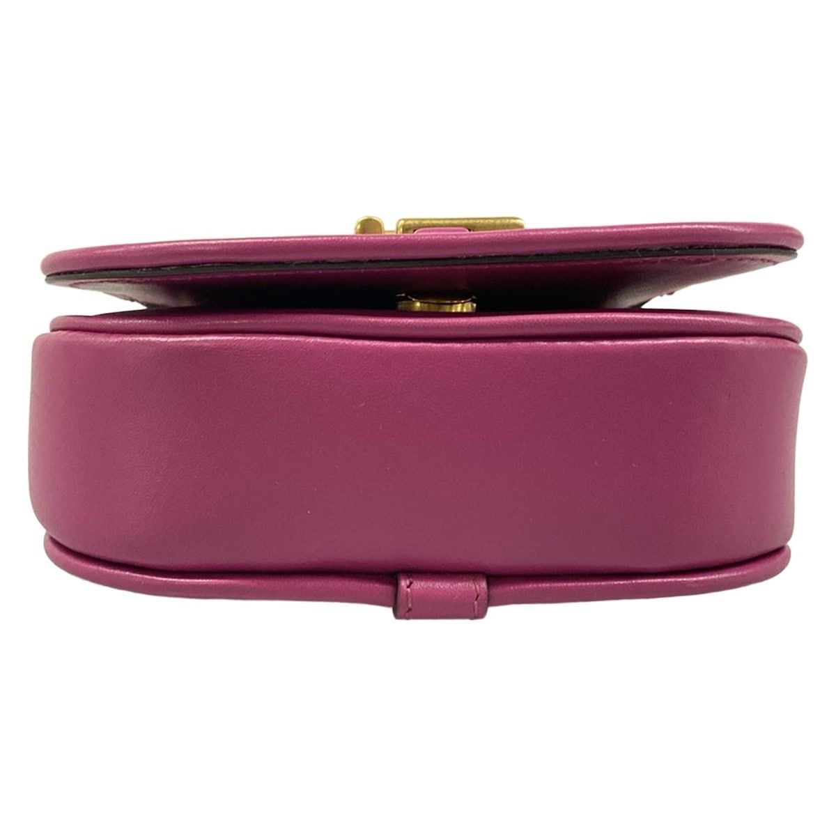Fendi Shoulder Bag Camon Nano Purple with Removable Strap 2-Way Leather — view 5