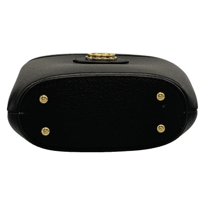 Gucci Mini Bamboo Bucket Bag Black Brown Leather — view 5