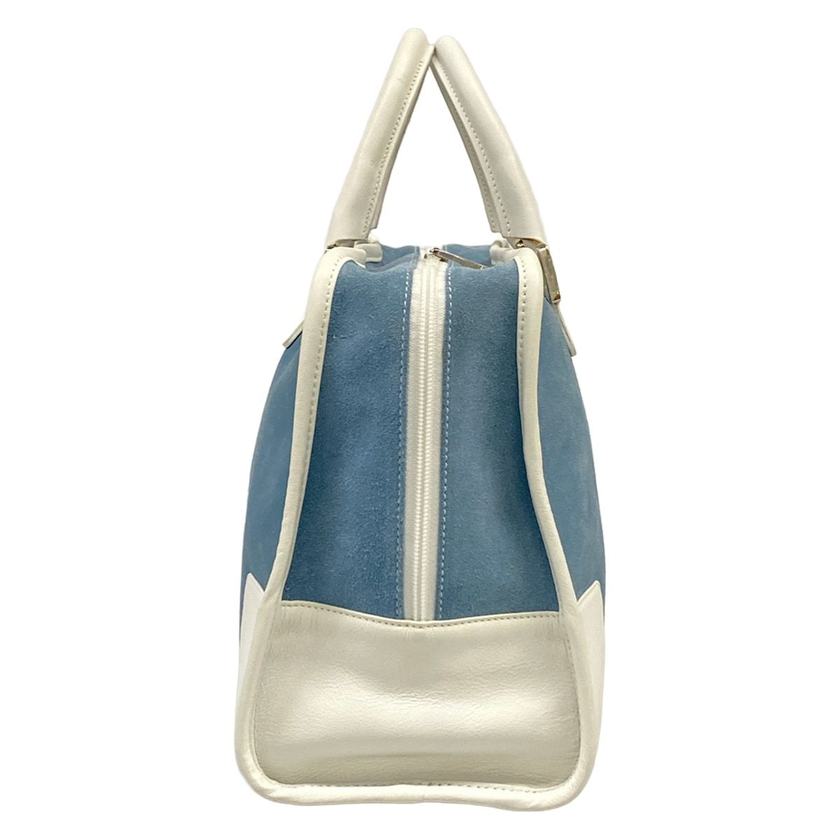 Loewe Handbag Amazona White Blue Gray Leather — view 2
