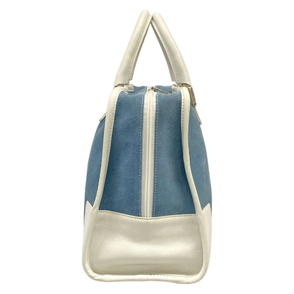 Loewe Handbag Amazona White Blue Gray Leather — view 2