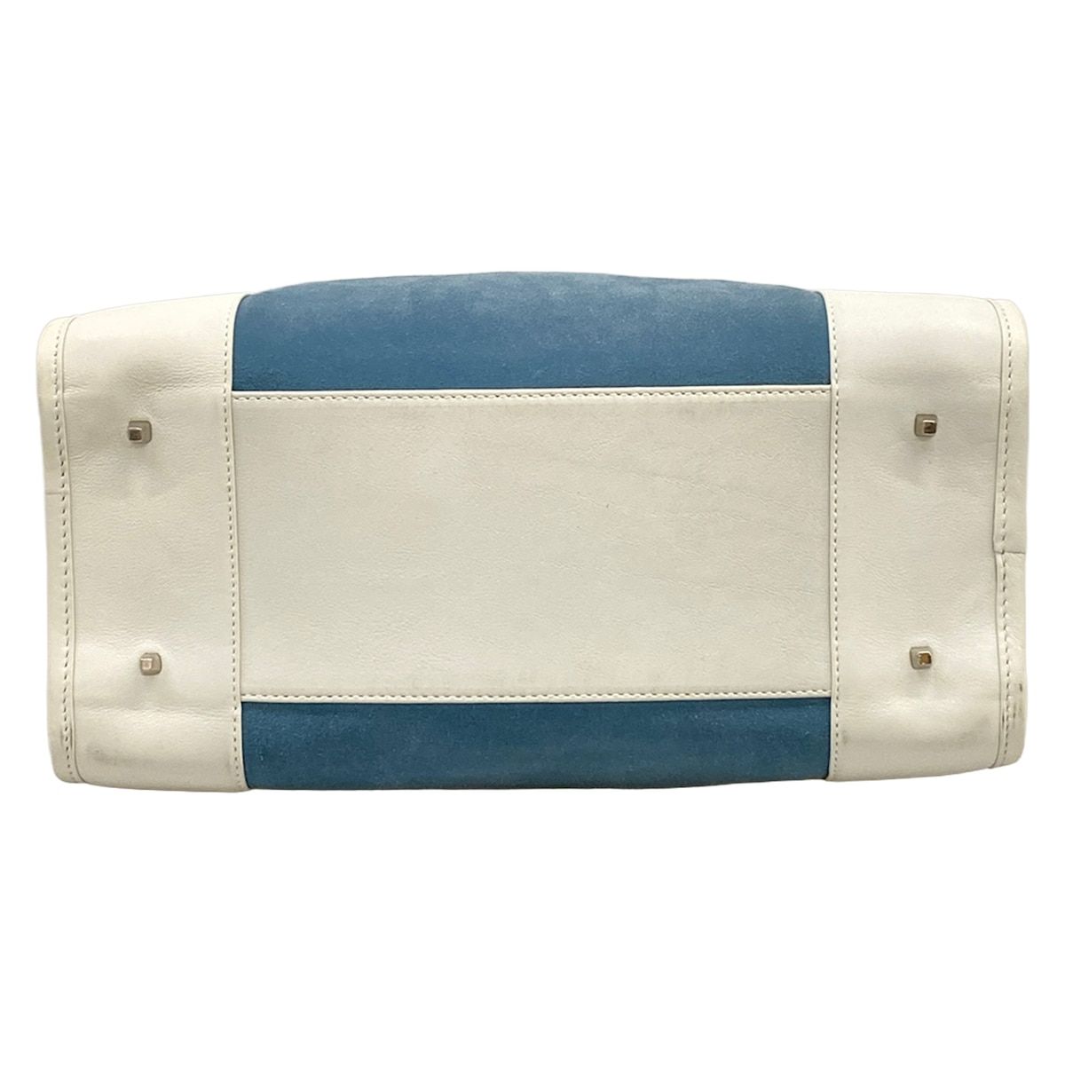 Loewe Handbag Amazona White Blue Gray Leather — view 5