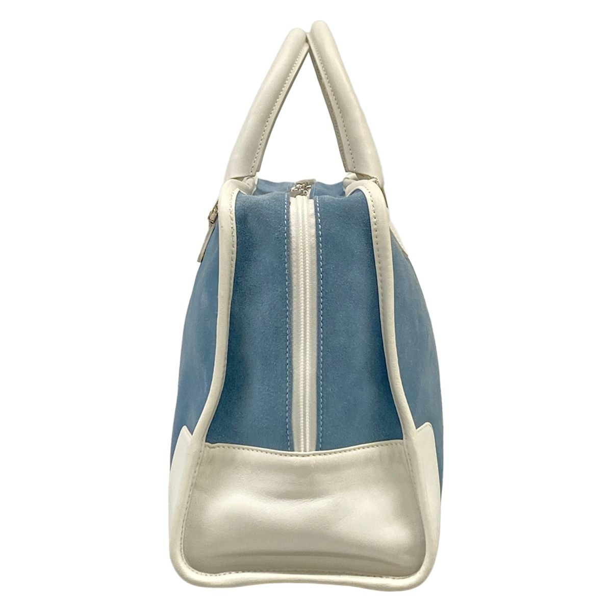 Loewe Handbag Amazona White Blue Gray Leather — view 4