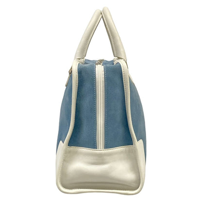Loewe Handbag Amazona White Blue Gray Leather — view 4