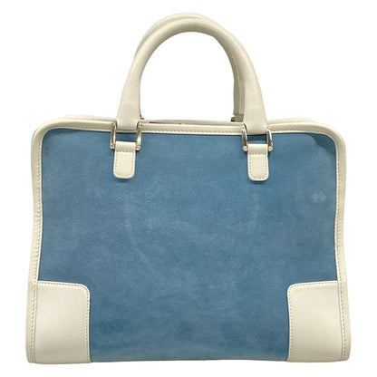 Loewe Handbag Amazona White Blue Gray Leather — view 3