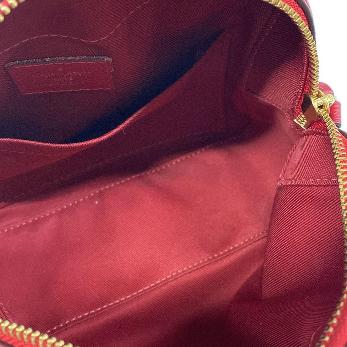 Louis Vuitton Shoulder Bag Monogram Empreinte Saintonge Scarlet Leather — view 7