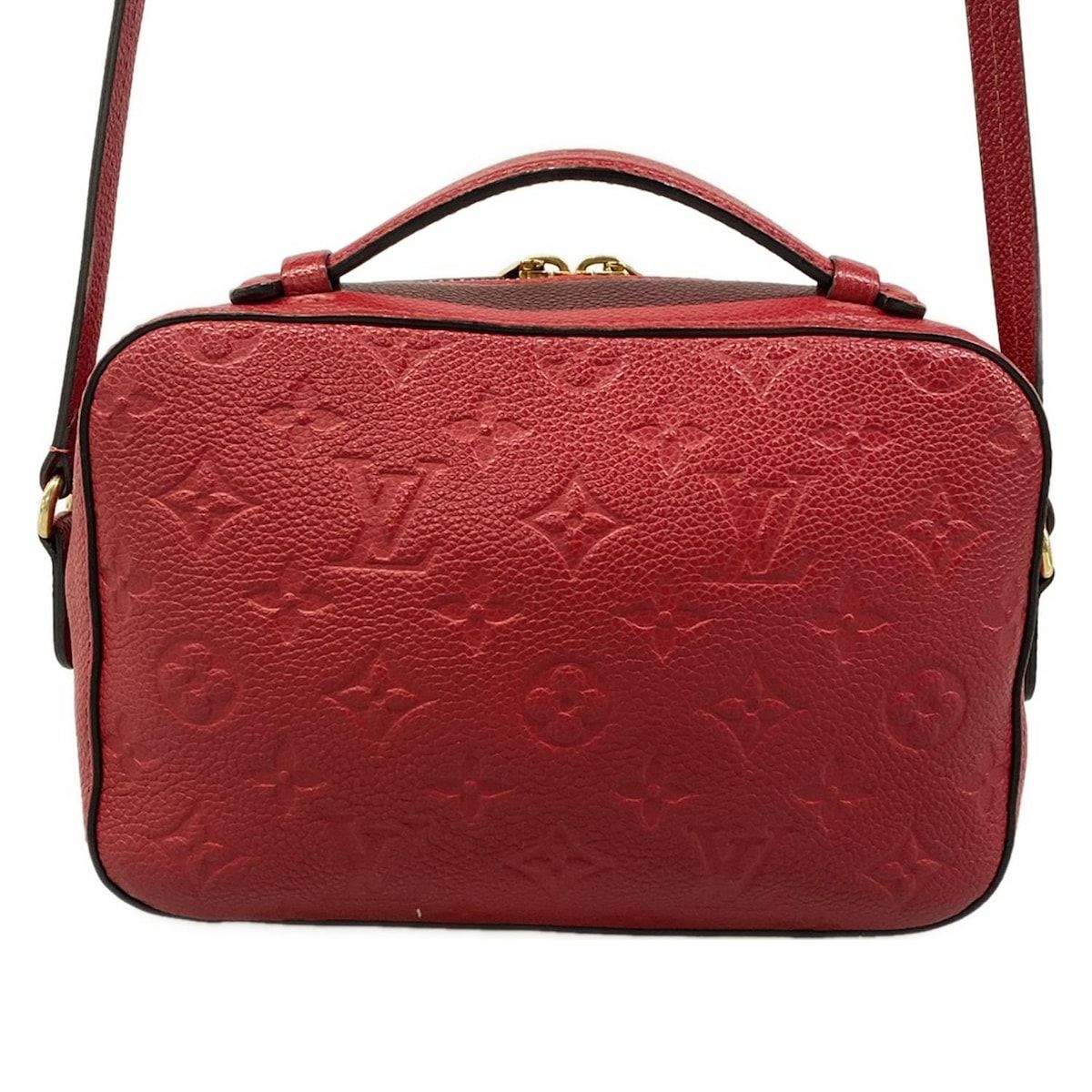 Louis Vuitton Shoulder Bag Monogram Empreinte Saintonge Scarlet Leather — view 3