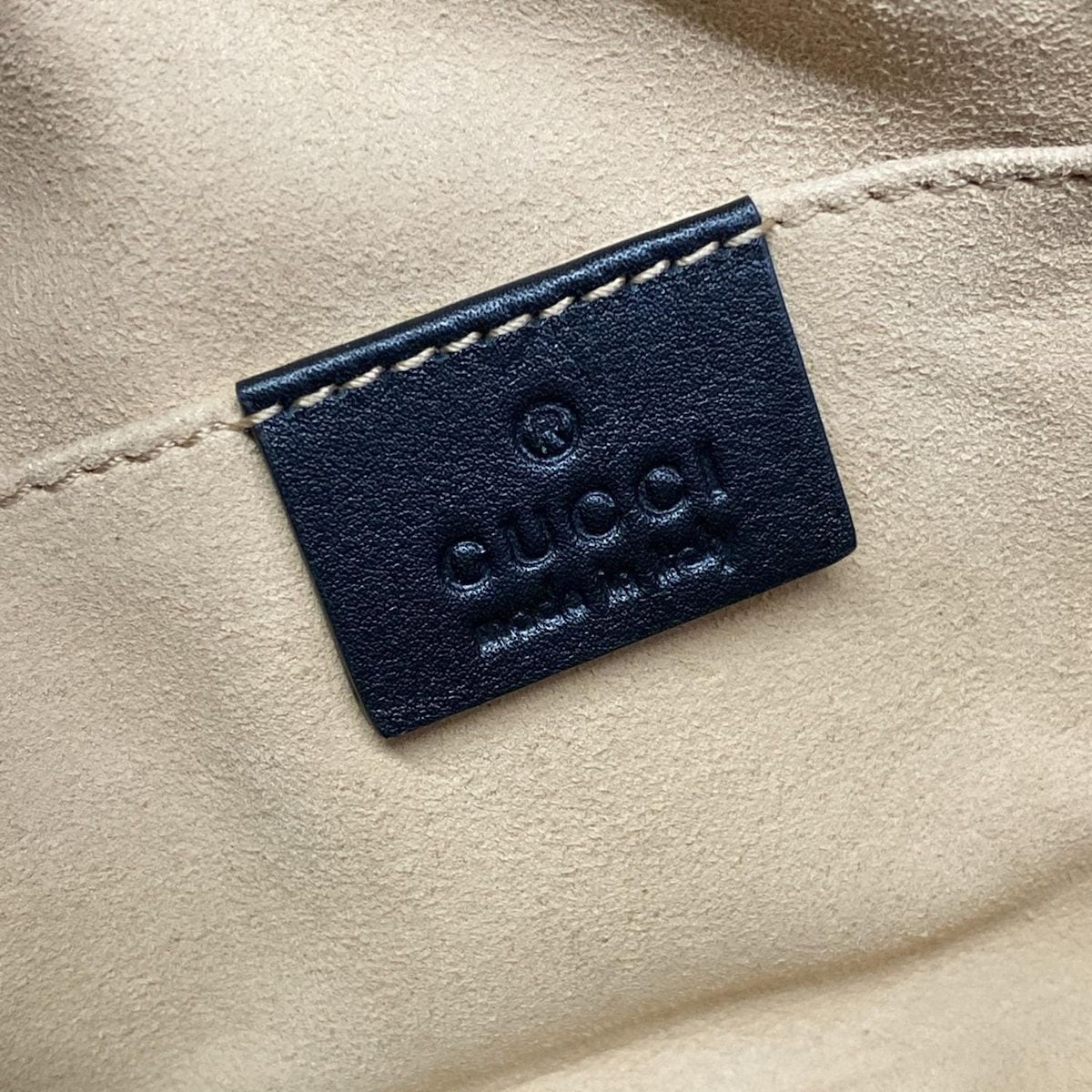 Gucci Waist Pouch GG Marmont Quilted Leather Belt Bag Black — view 8
