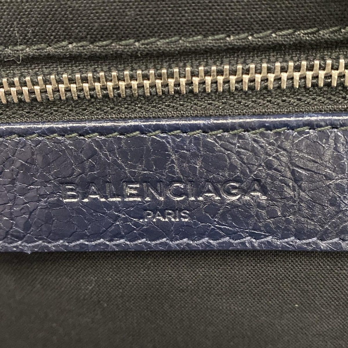 Balenciaga Backpack Navy Dark Leather — view 8