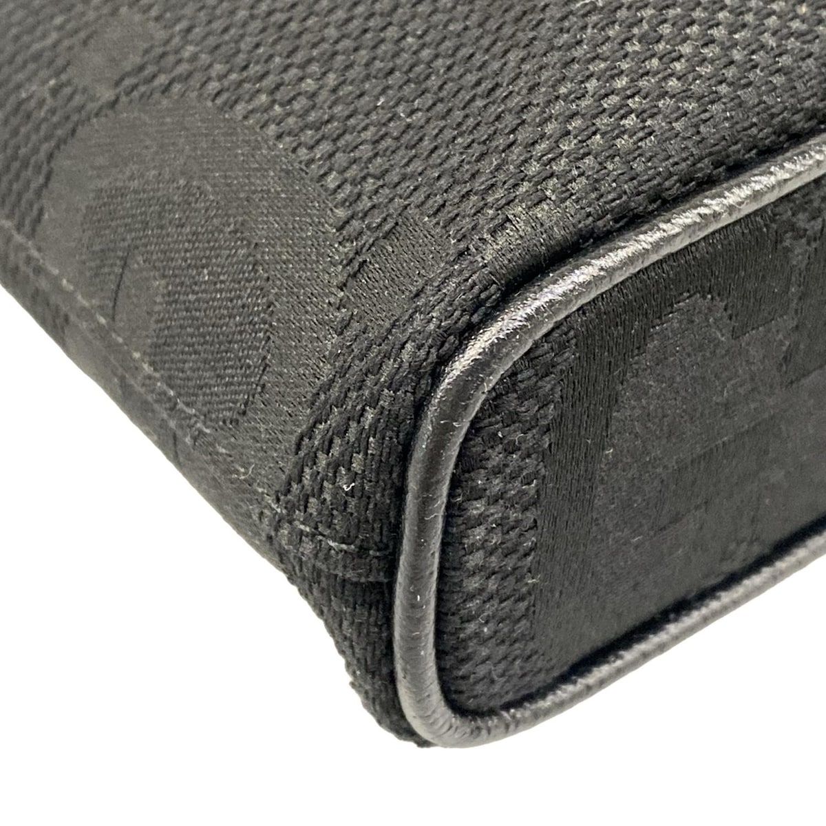 Gucci Shoulder Bag Jumbo GG Black Detachable Strap Leather — view 6
