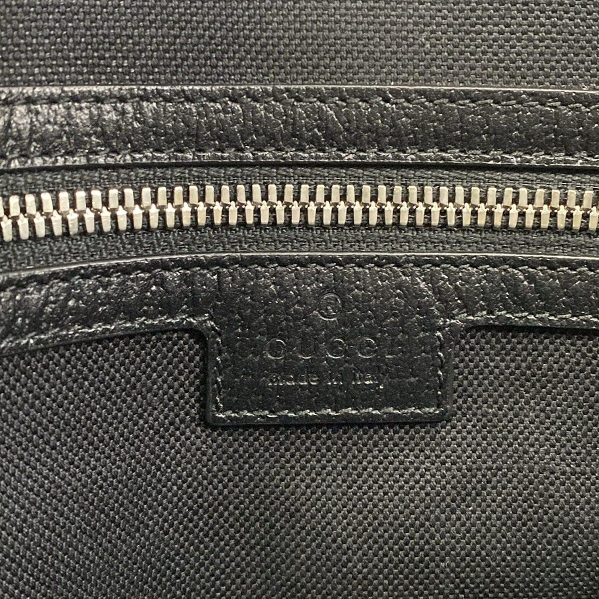 Gucci Shoulder Bag Jumbo GG Black Detachable Strap Leather — view 9