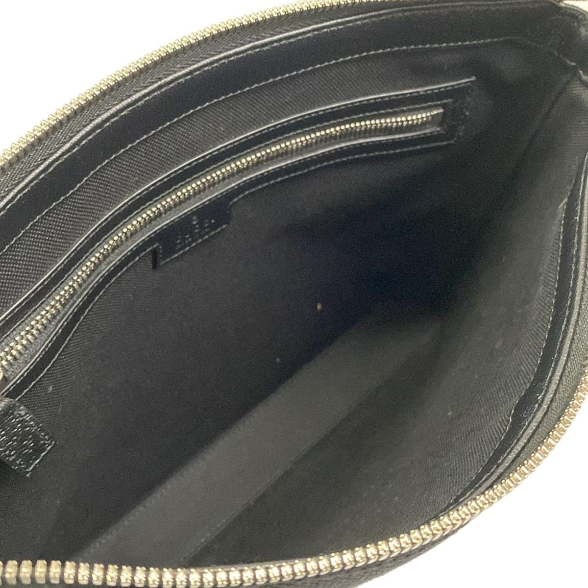 Gucci Shoulder Bag Jumbo GG Black Detachable Strap Leather — view 7