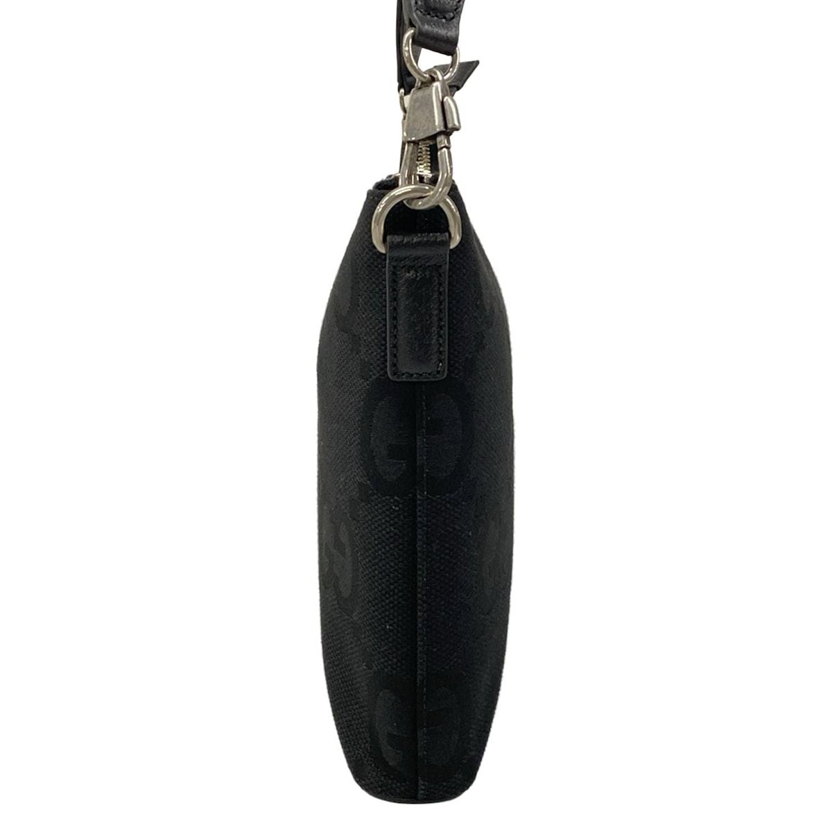 Gucci Shoulder Bag Jumbo GG Black Detachable Strap Leather — view 2
