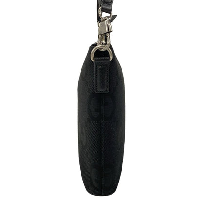 Gucci Shoulder Bag Jumbo GG Black Detachable Strap Leather — view 2