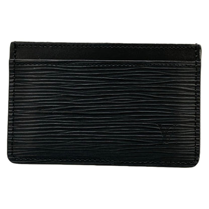 Louis Vuitton Card Case Epi Holder Sample Noir Leather