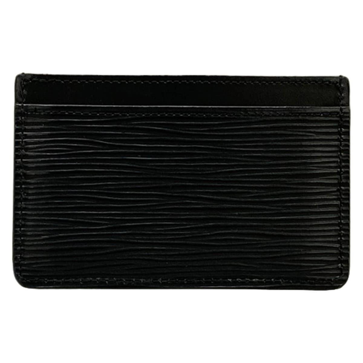 Louis Vuitton Card Case Epi Holder Sample Noir Leather — view 2