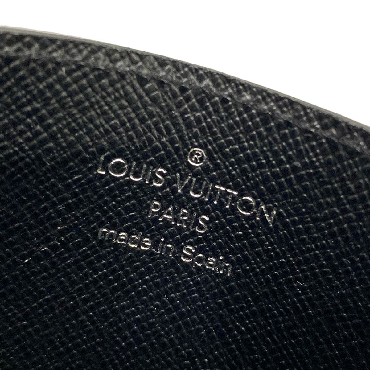 Louis Vuitton Card Case Epi Holder Sample Noir Leather — view 4