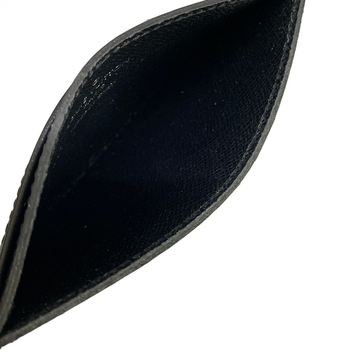 Louis Vuitton Card Case Epi Holder Sample Noir Leather — view 3