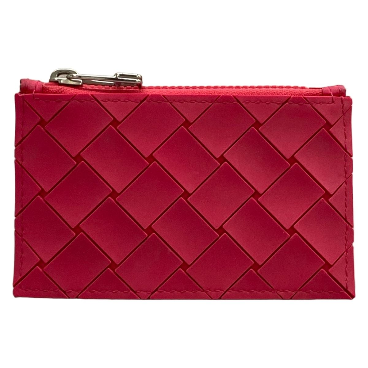 Bottega Veneta Coin Case Maxi Intrecciato Pink Fragment