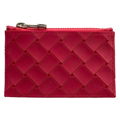 Bottega Veneta Coin Case Maxi Intrecciato Pink Fragment