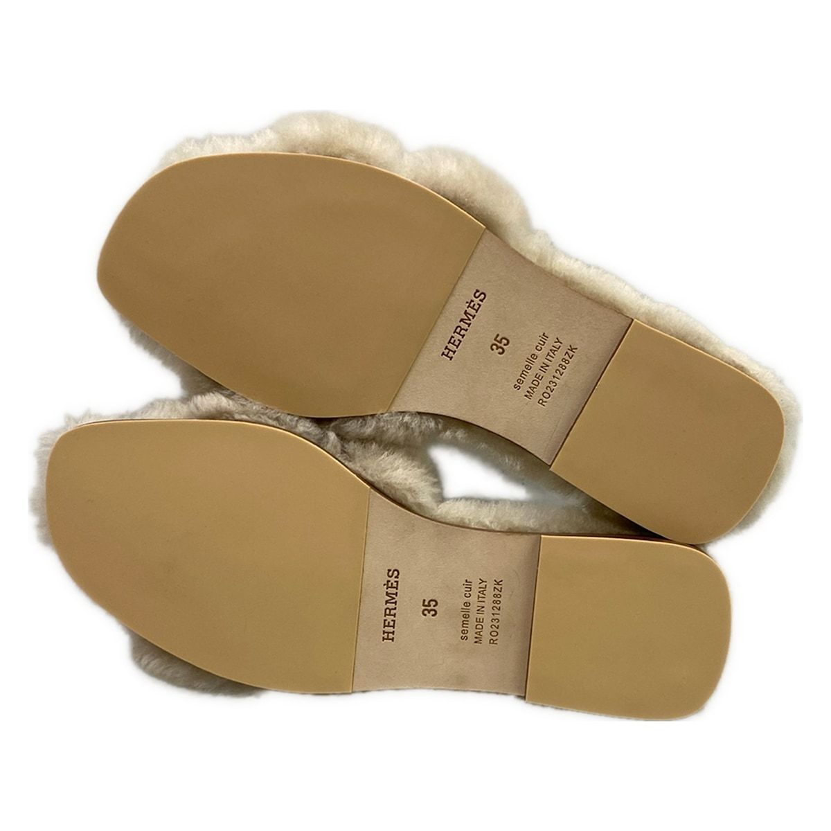 Hermes Sandals Oran Beige — view 8