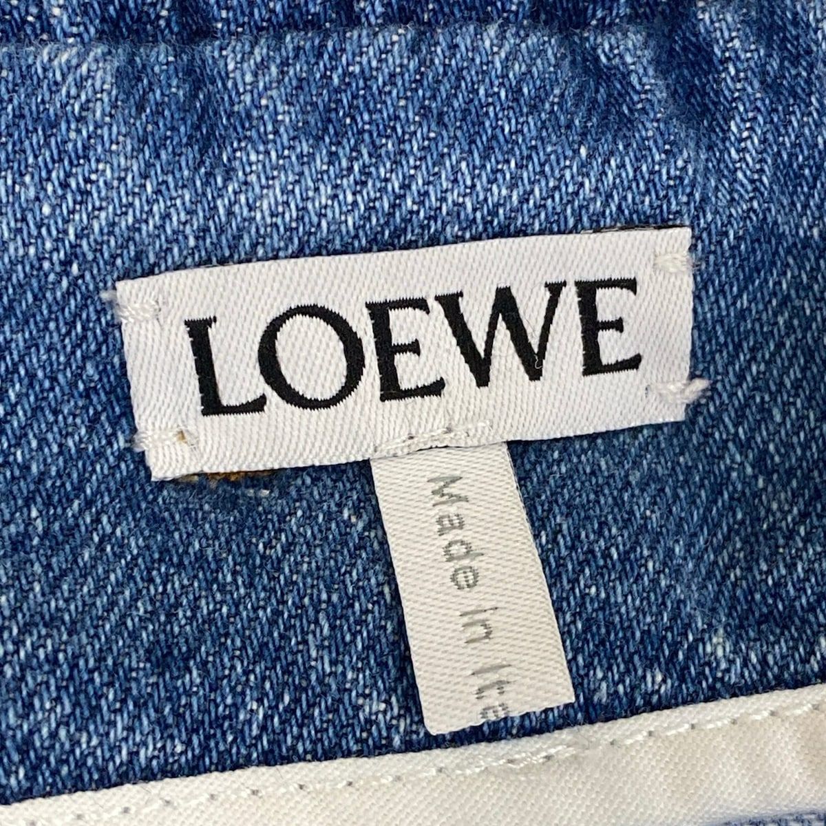 Loewe Mini Skirt 34 Blue Denim Cargo Cotton — view 3