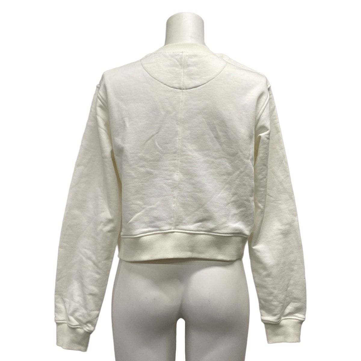 Hermes Sweatshirt 36 White Long Sleeve Embroidery Cotton — view 2