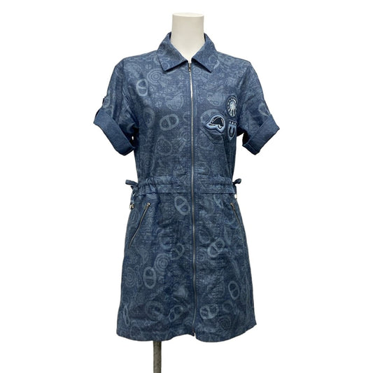 Hermes Dress 36 Navy Blue Cotton