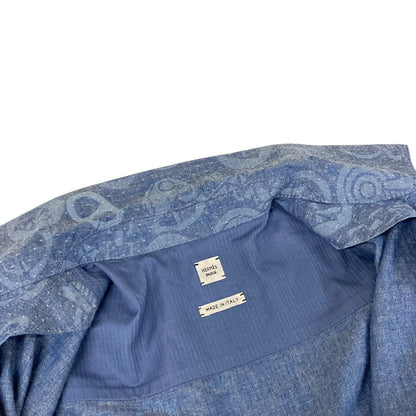 Hermes Dress 36 Navy Blue Cotton — view 7