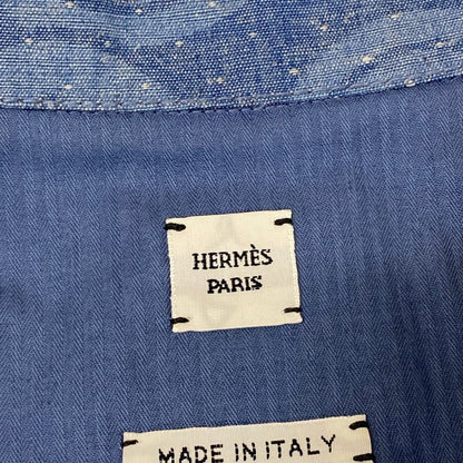 Hermes Dress 36 Navy Blue Cotton — view 3
