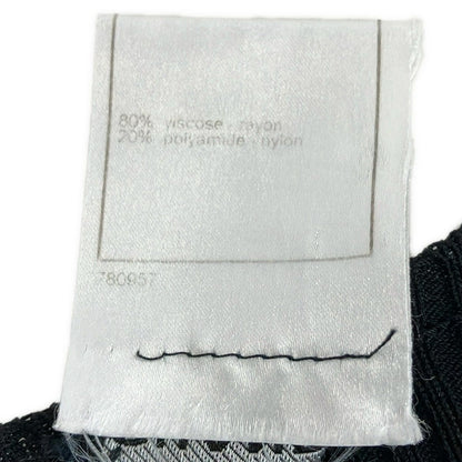 Chanel Dress 38 Black Short Sleeve Knee Length Knit — view 4