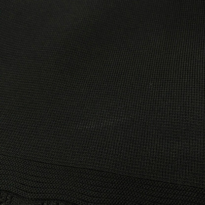 Chanel Dress 38 Black Short Sleeve Knee Length Knit — view 6
