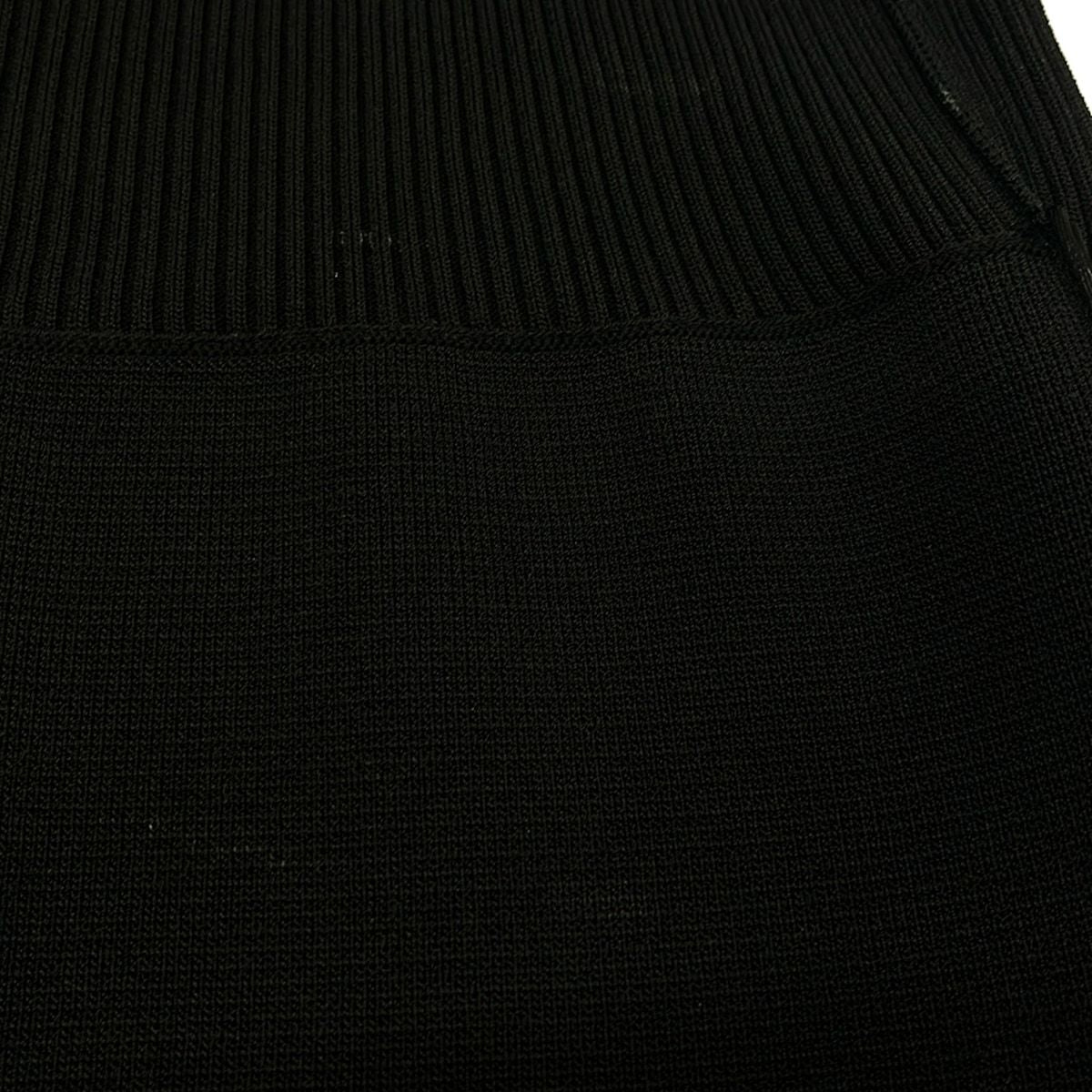 Chanel Dress 38 Black Short Sleeve Knee Length Knit — view 9