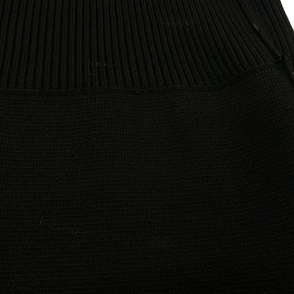 Chanel Dress 38 Black Short Sleeve Knee Length Knit — view 9