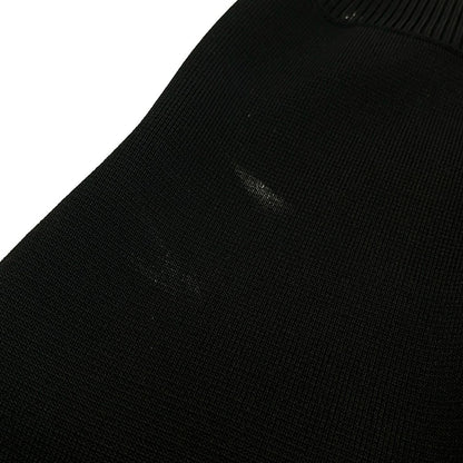 Chanel Dress 38 Black Short Sleeve Knee Length Knit — view 8