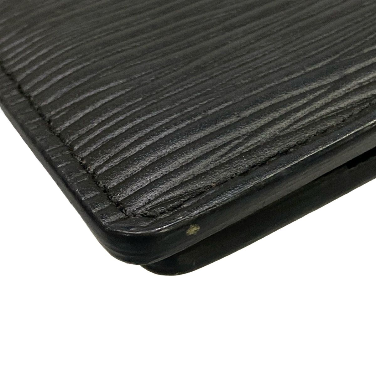 Louis Vuitton Card Case Epi Organizer Posh Vert Angre Leather — view 6