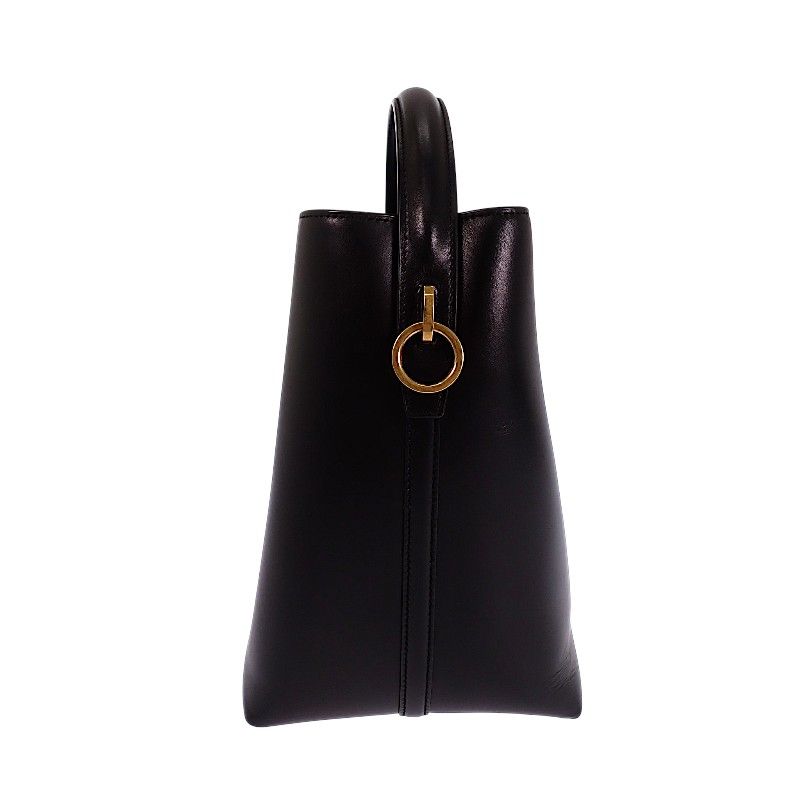 Saint Laurent 37 2-Way Shoulder Bag Calf Black Gold — view 7