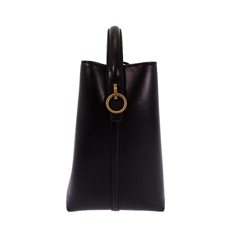 Saint Laurent 37 2-Way Shoulder Bag Calf Black Gold — view 5