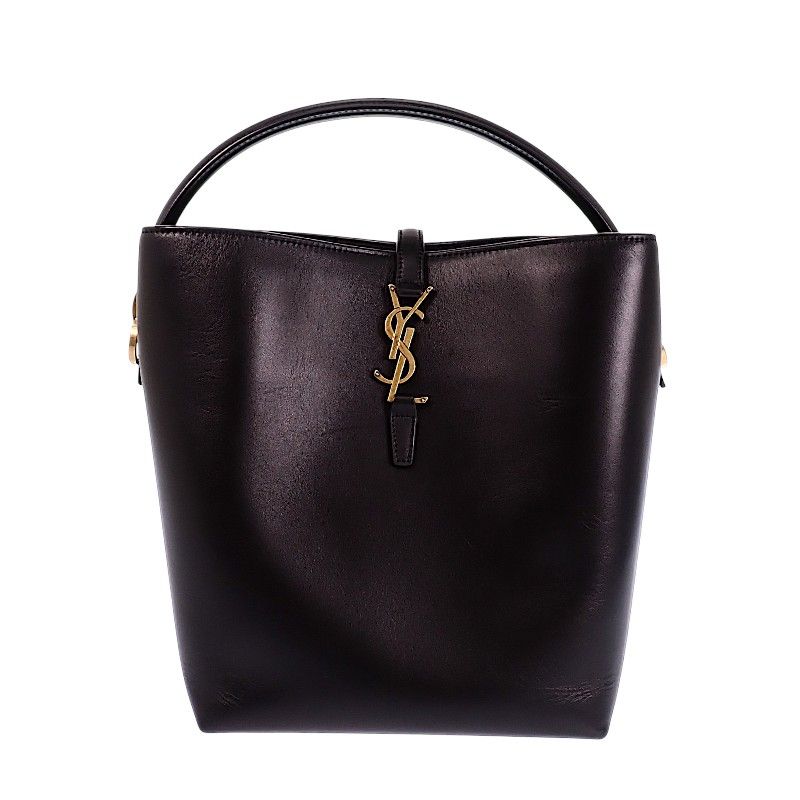Saint Laurent 37 2-Way Shoulder Bag Calf Black Gold — view 9