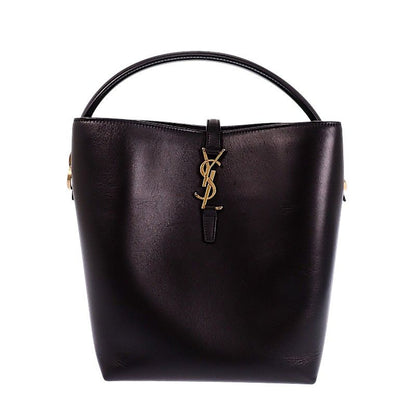 Saint Laurent 37 2-Way Shoulder Bag Calf Black Gold — view 9