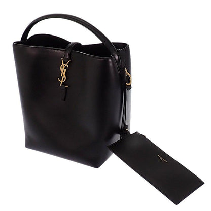 Saint Laurent 37 2-Way Shoulder Bag Calf Black Gold — view 2