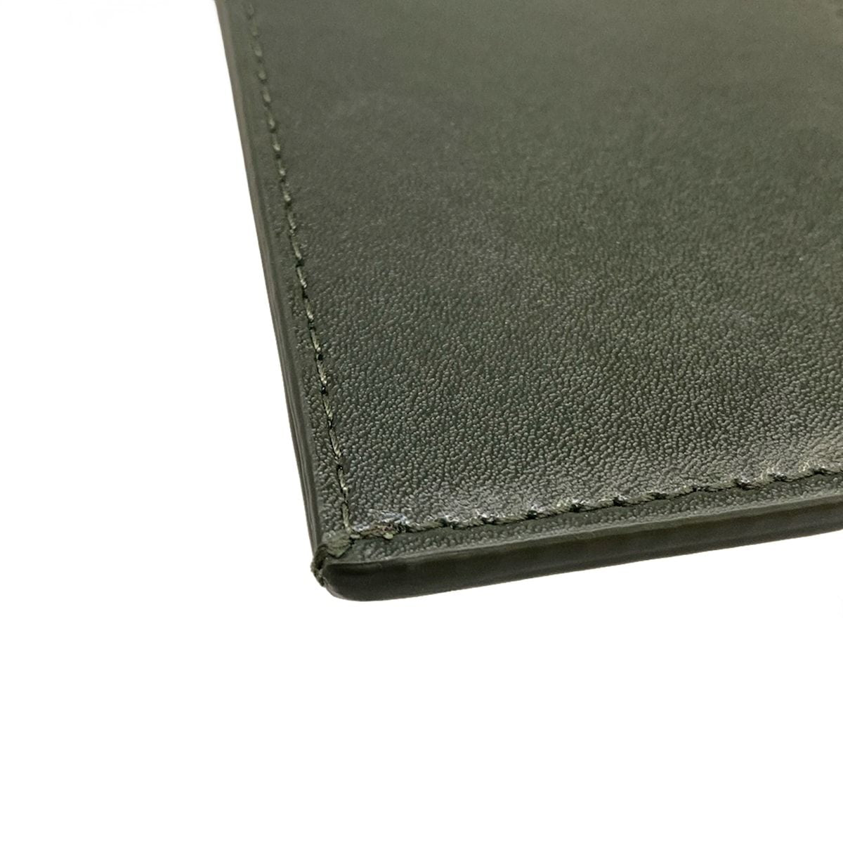 Bottega Veneta Card Case Cassette Dark Green Leather — view 6