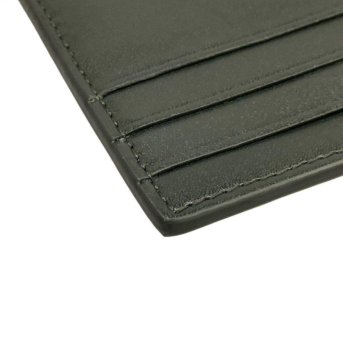 Bottega Veneta Card Case Cassette Dark Green Leather — view 5