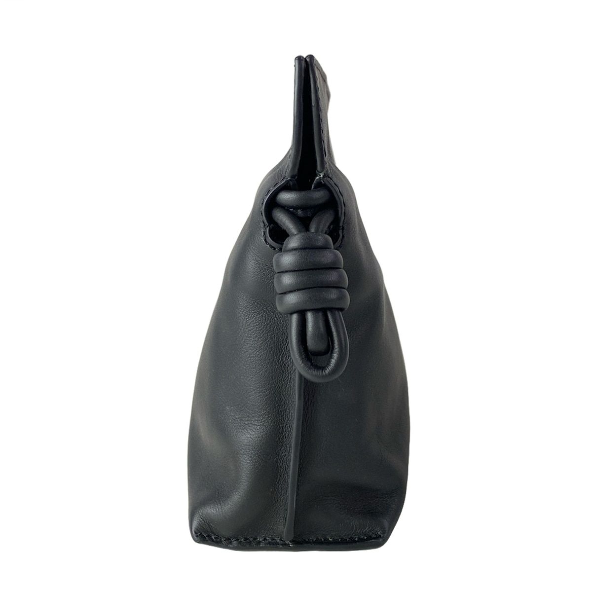 Loewe Clutch Flamenco Mini Black Drawstring Leather — view 2