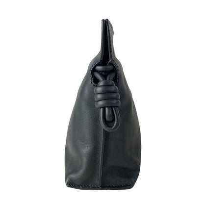 Loewe Clutch Flamenco Mini Black Drawstring Leather — view 2