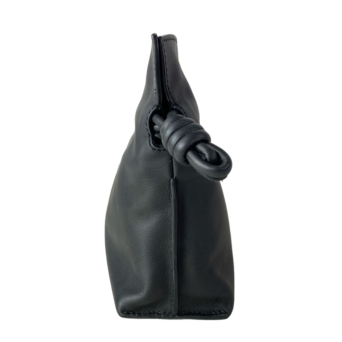 Loewe Clutch Flamenco Mini Black Drawstring Leather — view 4