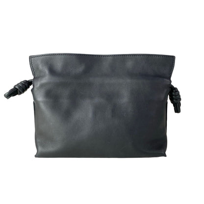 Loewe Clutch Flamenco Mini Black Drawstring Leather — view 3
