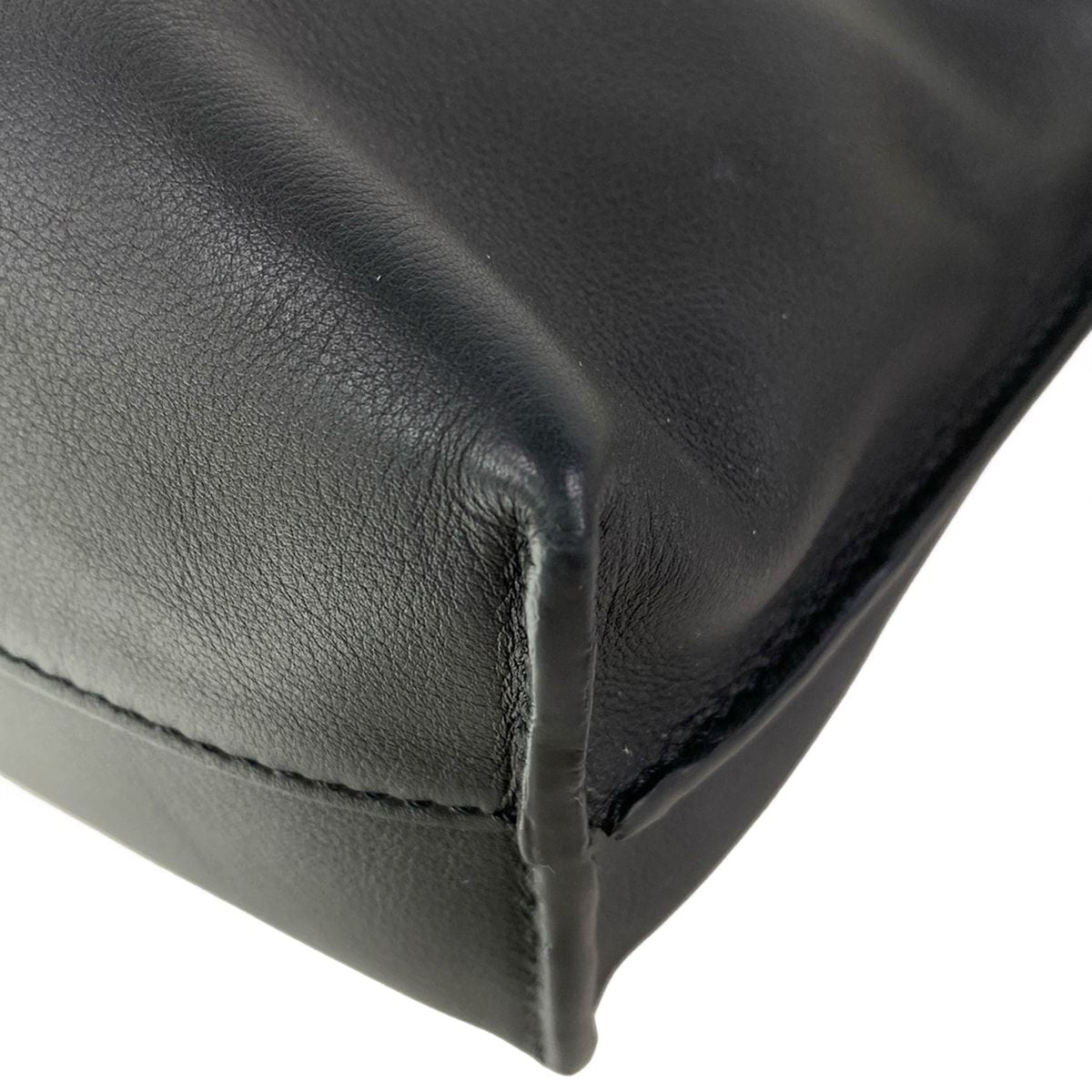 Loewe Clutch Flamenco Mini Black Drawstring Leather — view 6