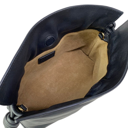 Loewe Clutch Flamenco Mini Black Drawstring Leather — view 7