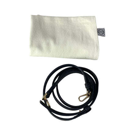Loewe Clutch Flamenco Mini Black Drawstring Leather — view 8